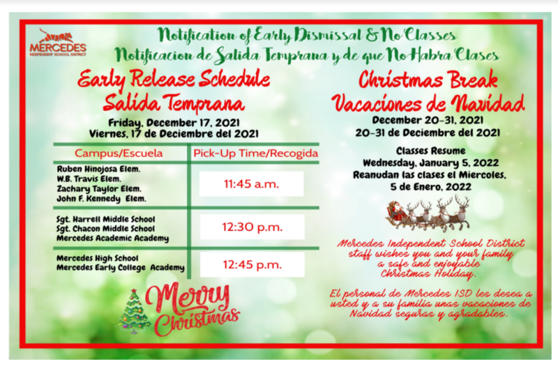Early Release & Christmas Break Featured Photo