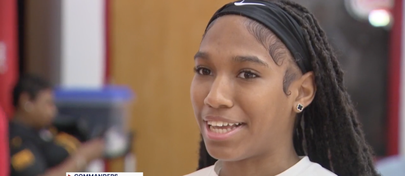 Team donates jerseys to DC girls flag football teams Featured Photo