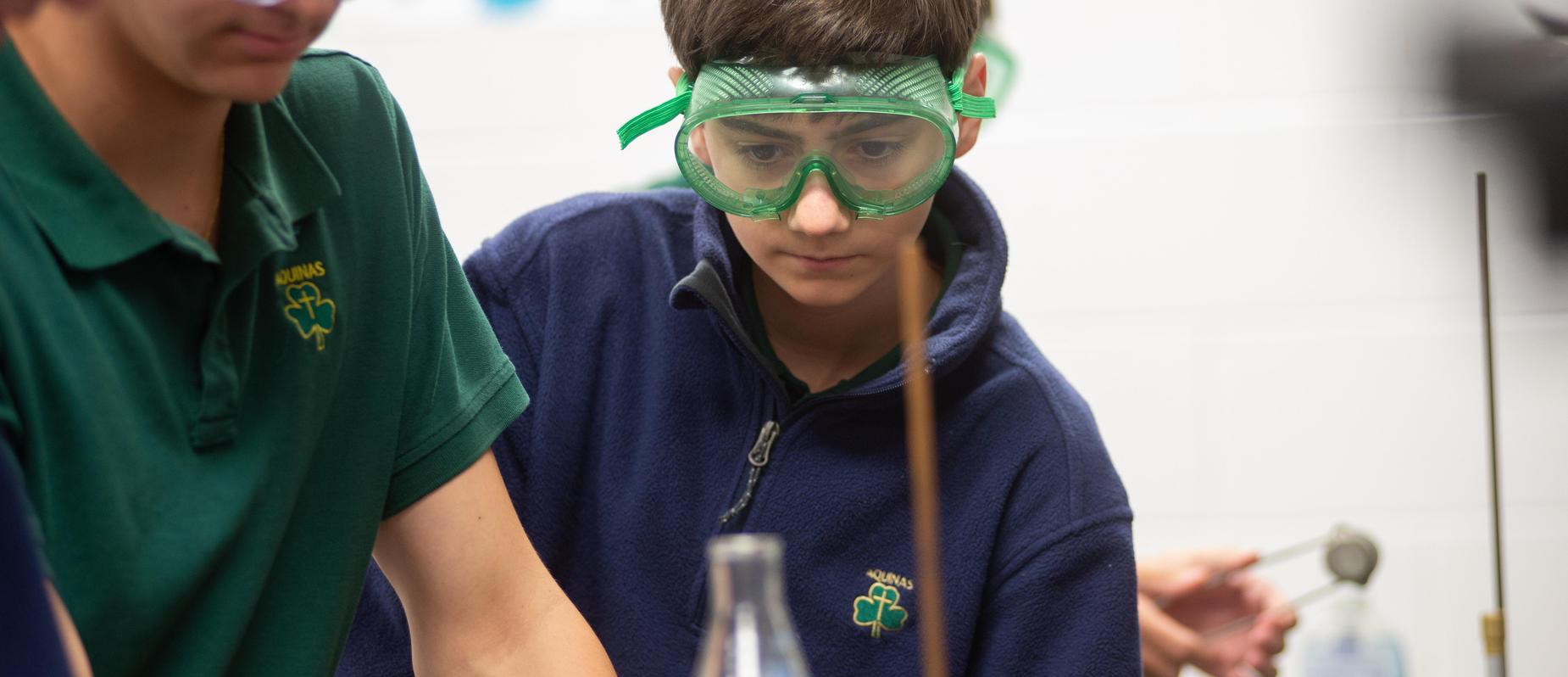 Alex in Chem Lab