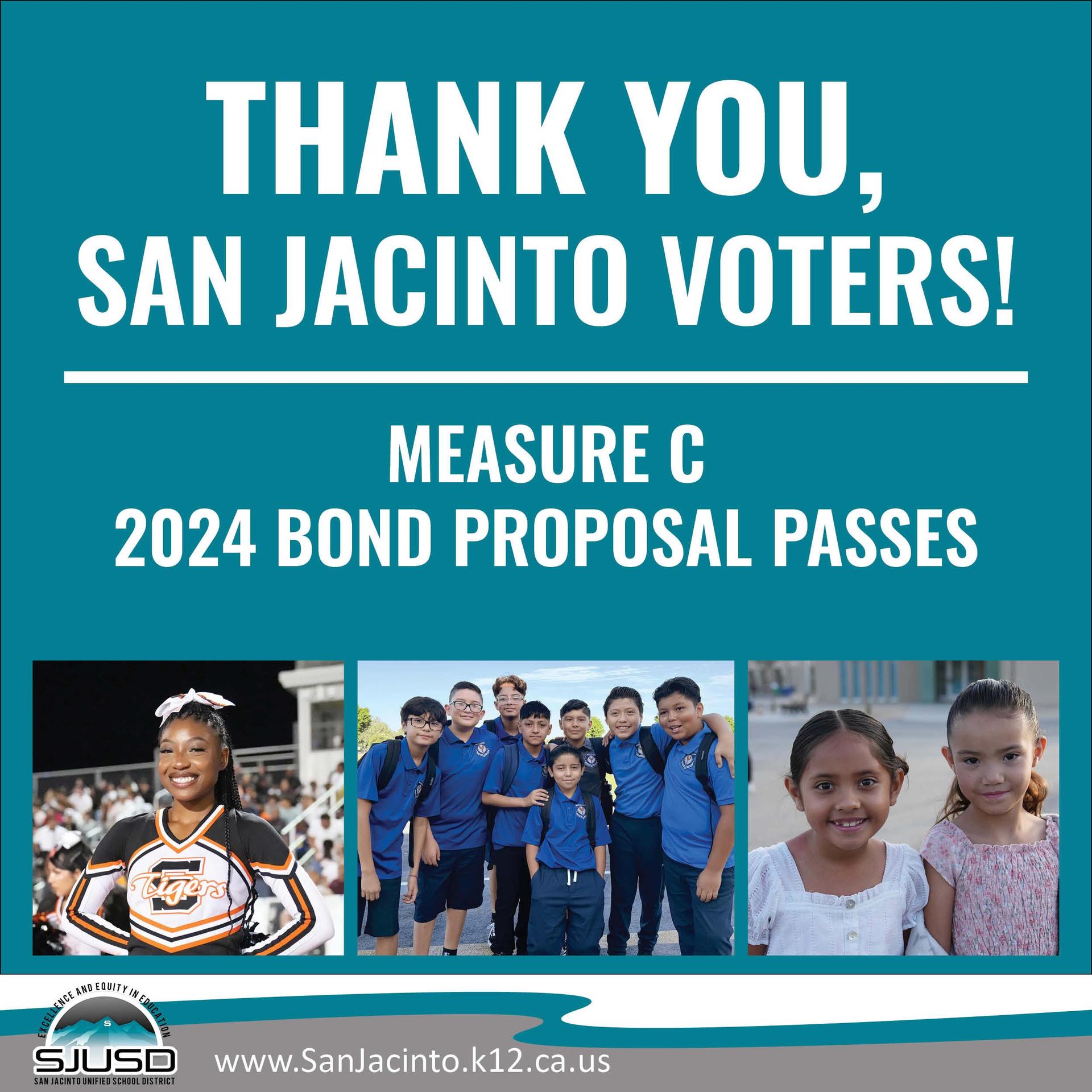 Thank you - San Jacinto Voters, Measure C