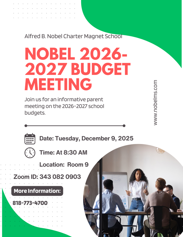 Nobel 2026-2027 Budget Meeting