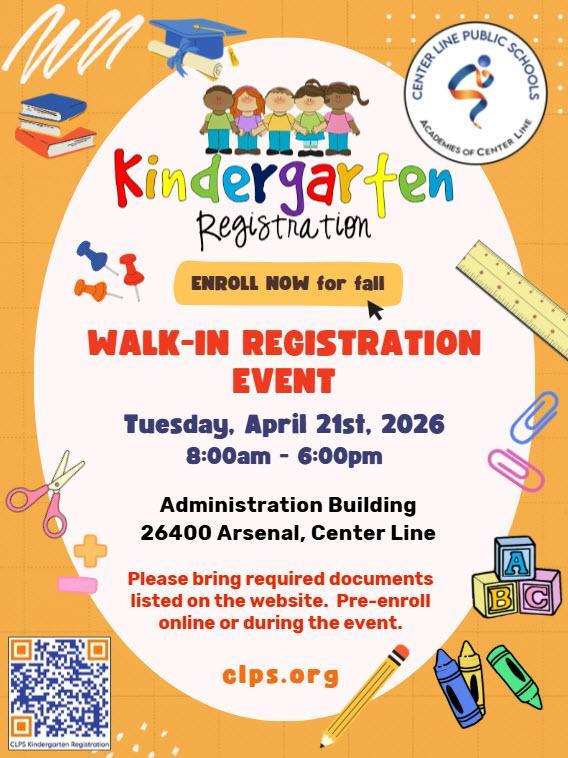 Walk-In Kindergarten Registration
