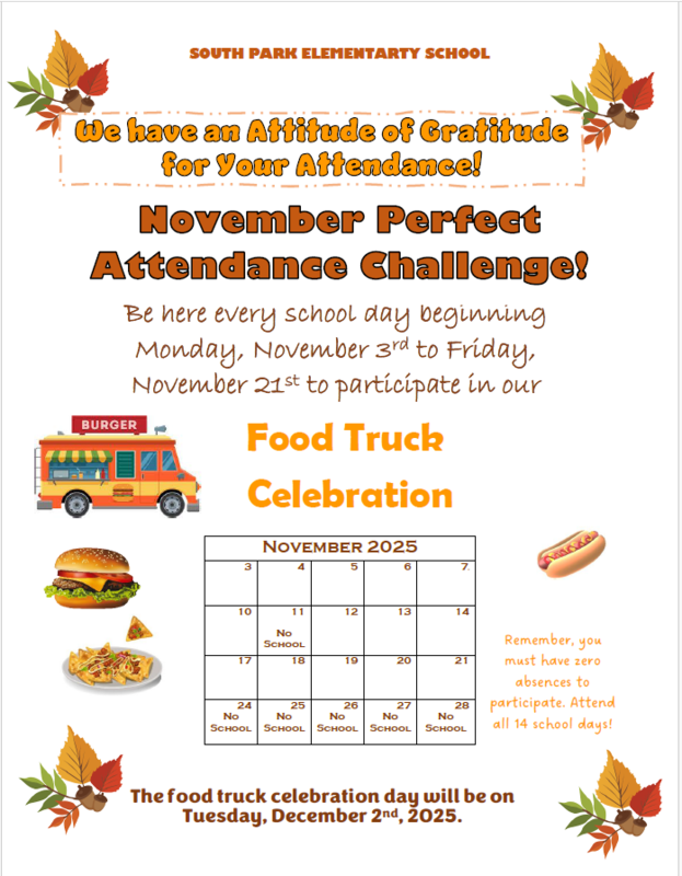 November Perfect Attendance