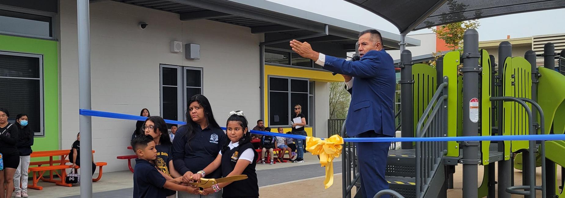 Opening of new portion of school.