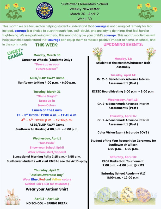 Sunflower Weekly Newsletter Week 30 Featured Photo