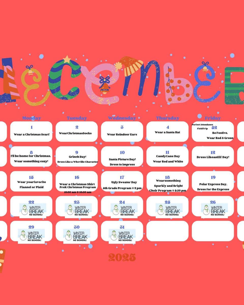 December Dress up Days