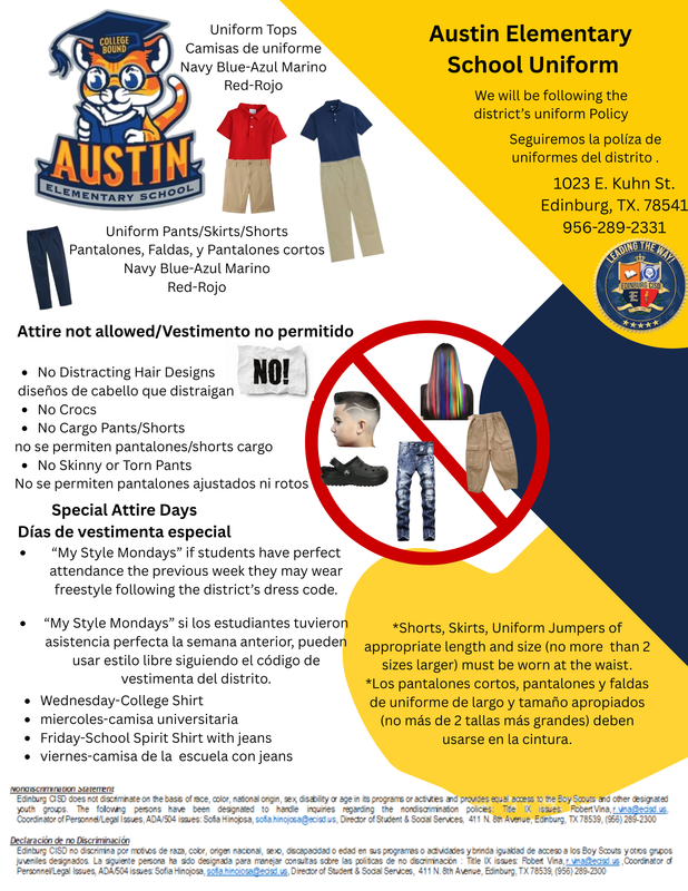 School Uniform Flyer