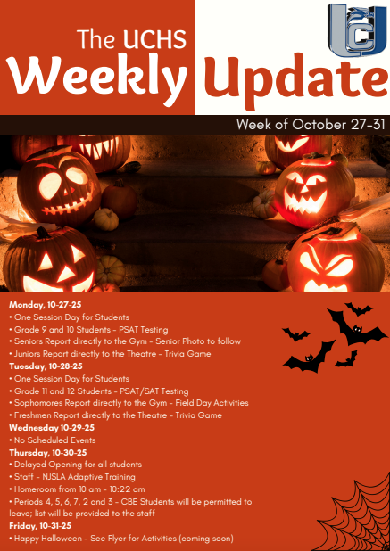 The UCHS Weekly Update: October 27-31, 2025