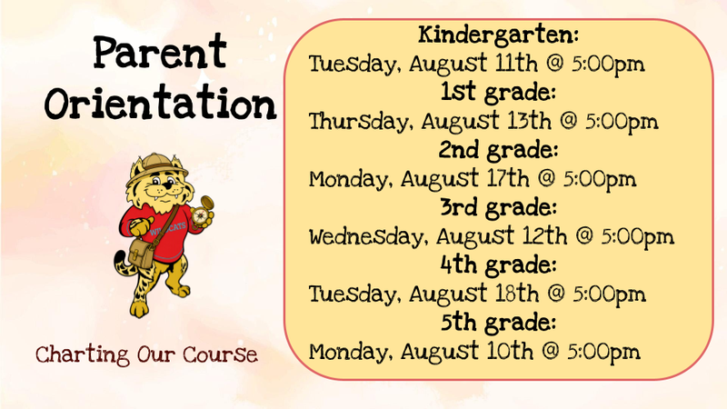 orientation nights for each grade level