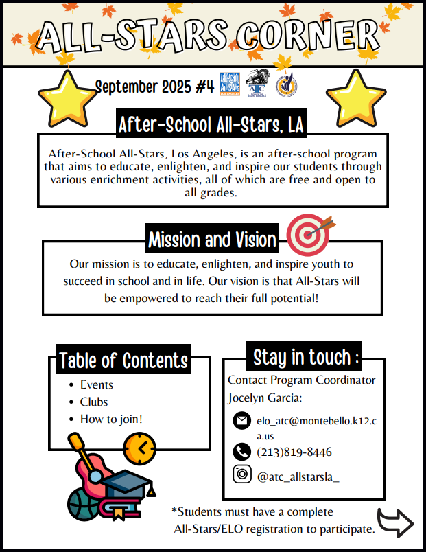 after school program newsletter