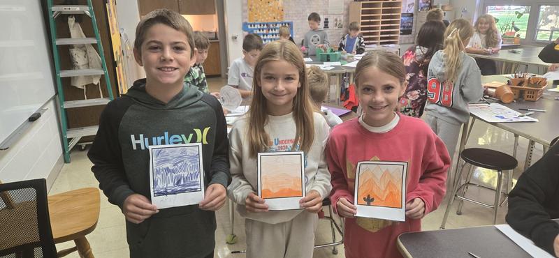 Students show creativity in art and music