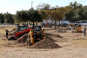 Construction equipment at SVHS