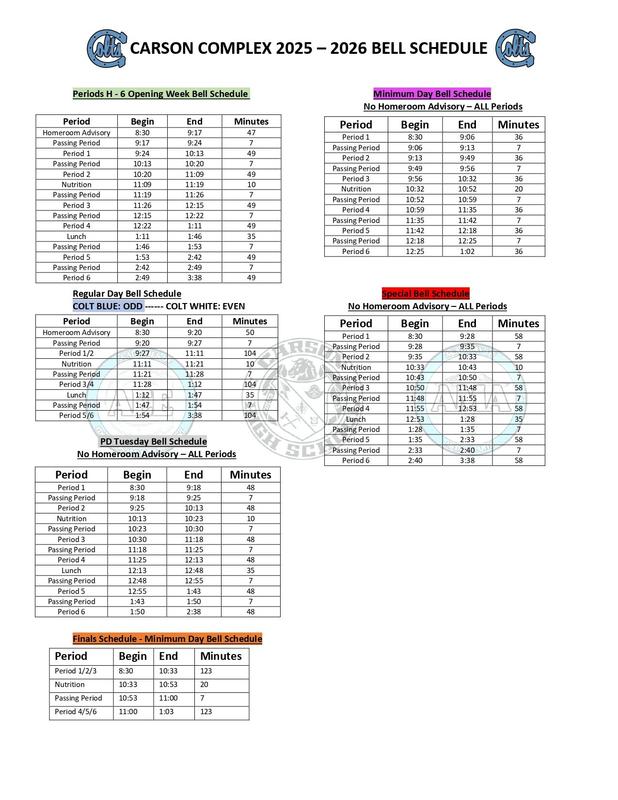 SCHEDULE