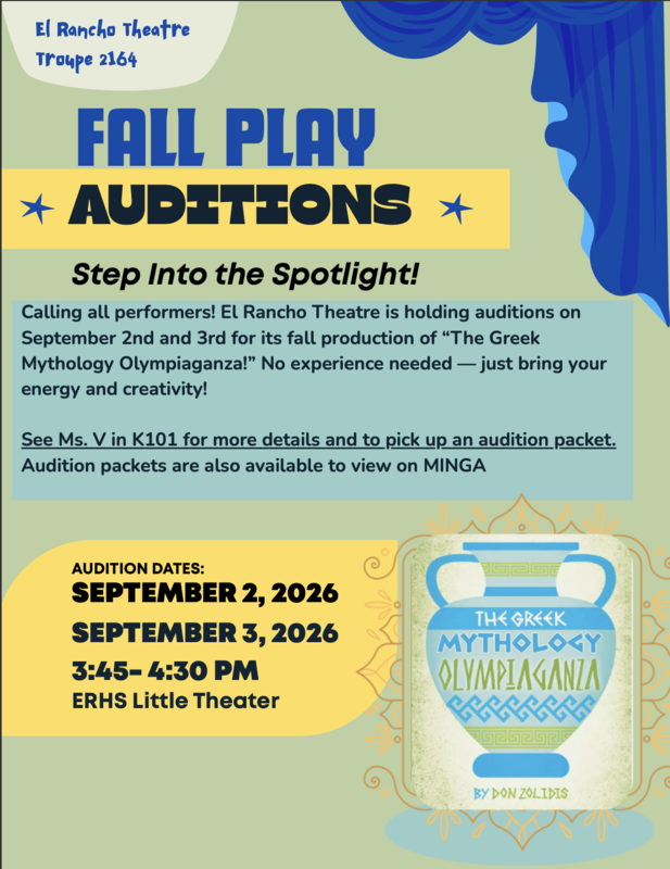 Fall Play Auditions
