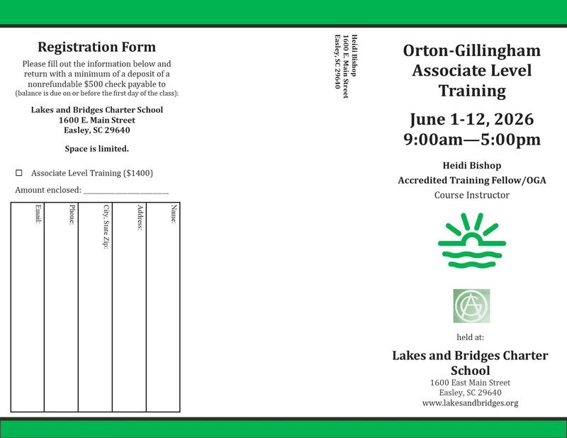 Orton-Gillingham Associate Level Training - June 1-12, 2026 - page 1