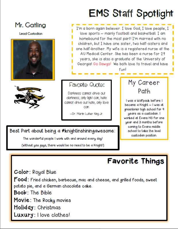 Mr. Gatling EMS Staff Spotlight