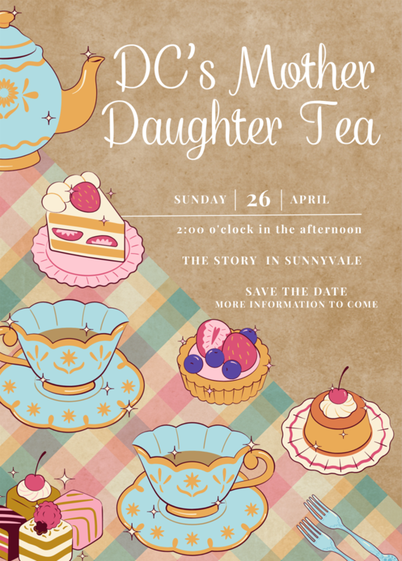 Save the Date! Mother/Daughter Tea - Sunday, April 26