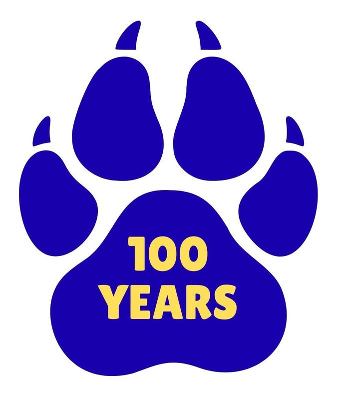 Paw print 100 years