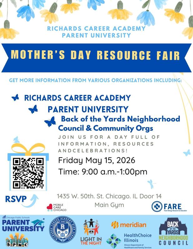 4th Annual Mother’s Day Resource Fair on May 15th/ 4.ª Feria Anual de Recursos del Día de la Madre, el 15 de mayo