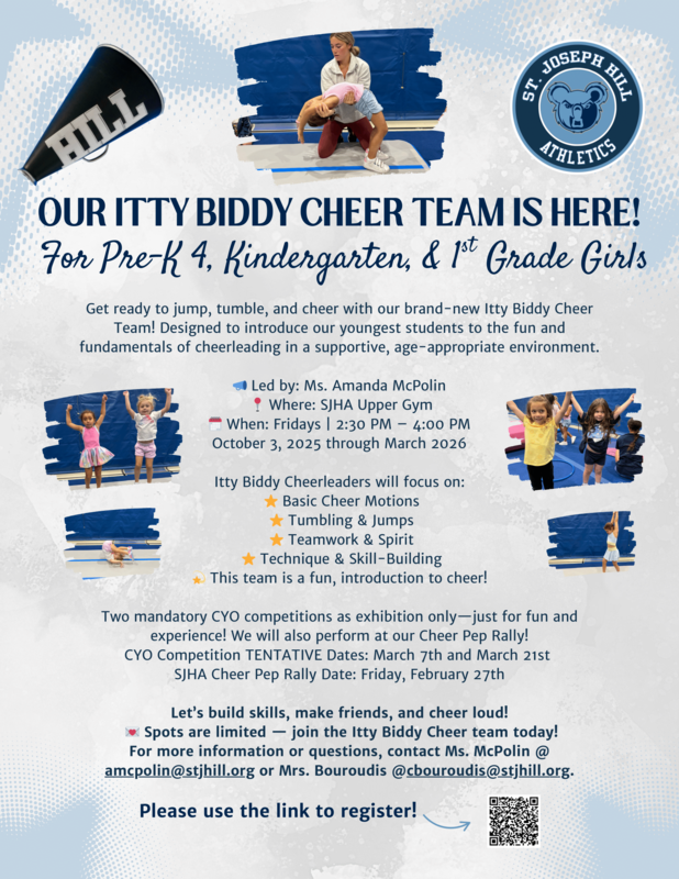 Itty Biddy Cheer Team sign up