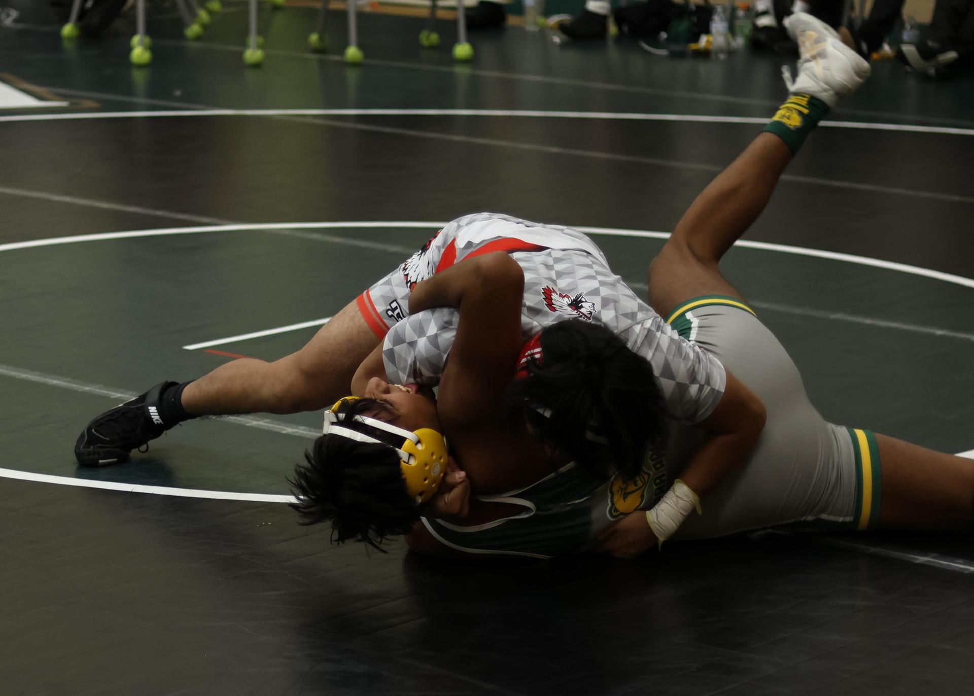 boys wrestling at liberty duals