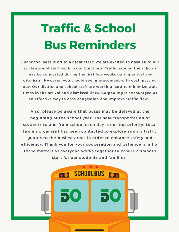 Traffic & School Bus Reminders