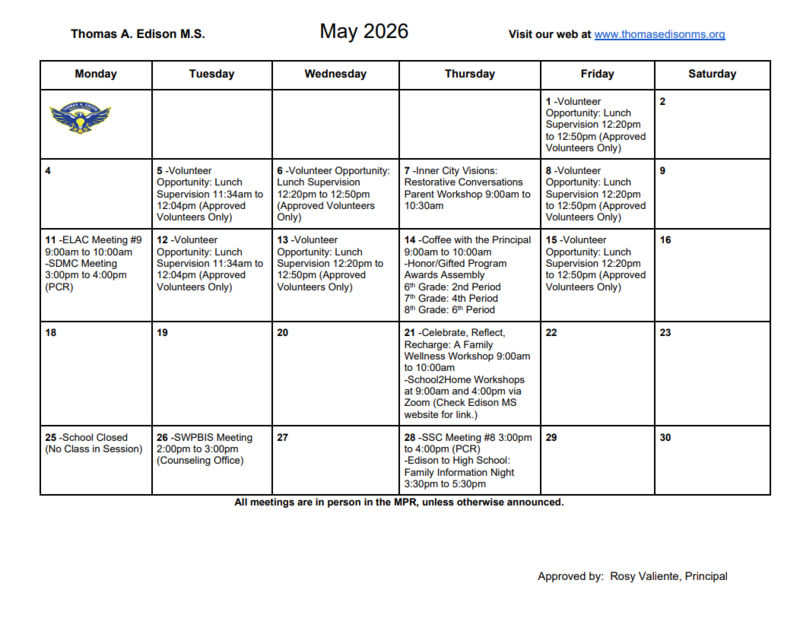 May 2026 Calendar Featured Photo