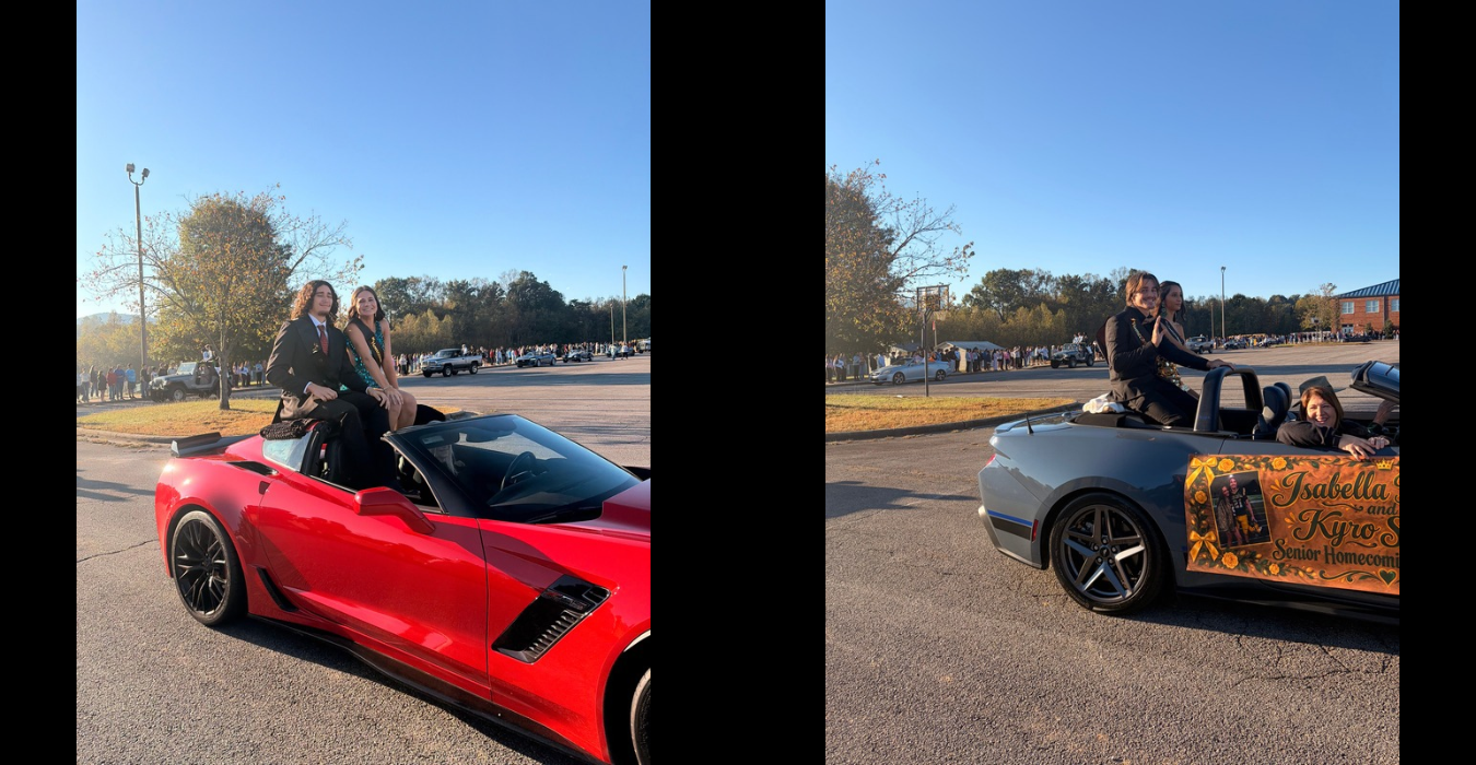 4 People sitting in nice cars in a parking lot