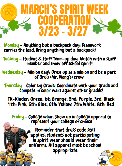 March's Spirit Week: Cooperation Featured Photo