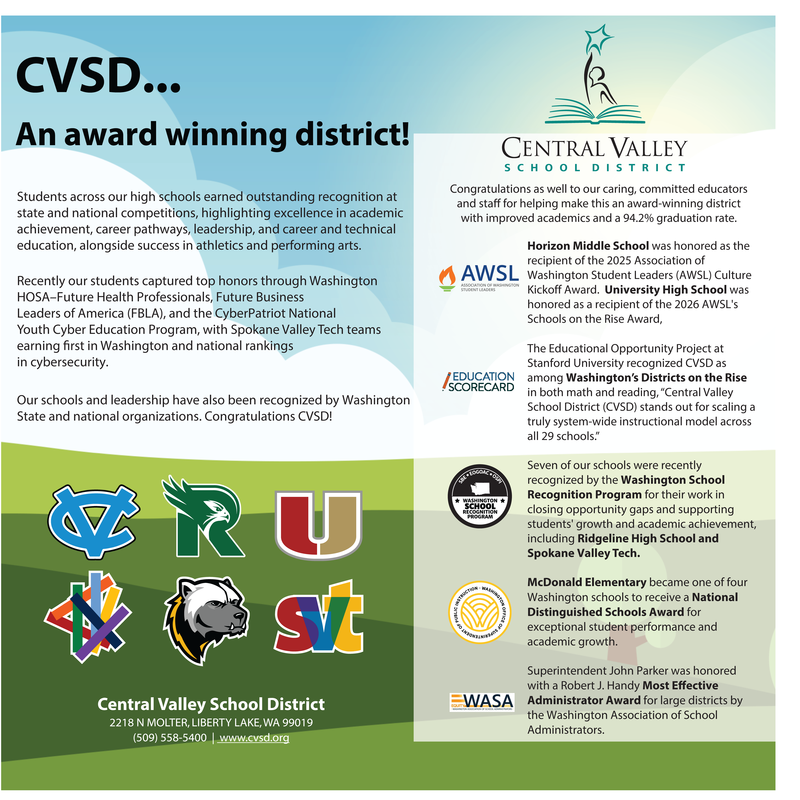 CVSD Awards. Details on the linked page.