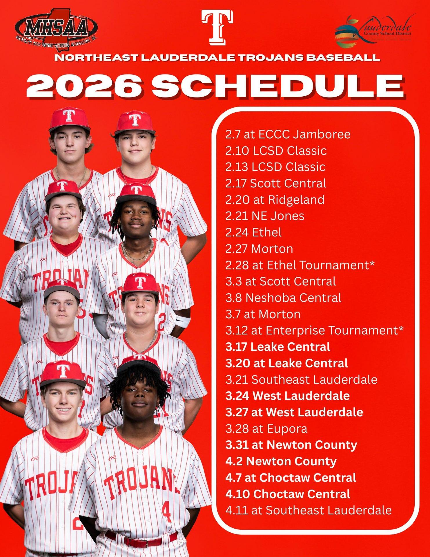 Northeast High Baseball Schedule 