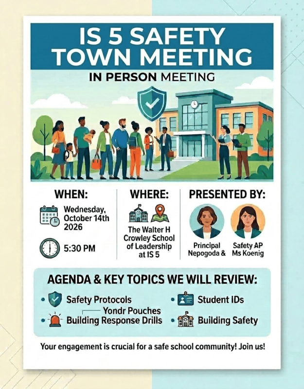Safety town hall flyer