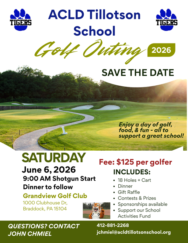 Golf outing save the date flyer