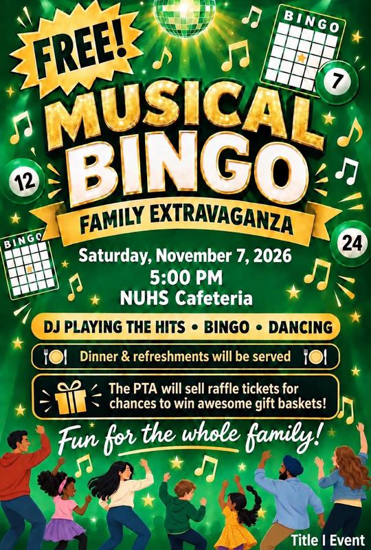 Free Musical Bingo - NUHS Cafeteria