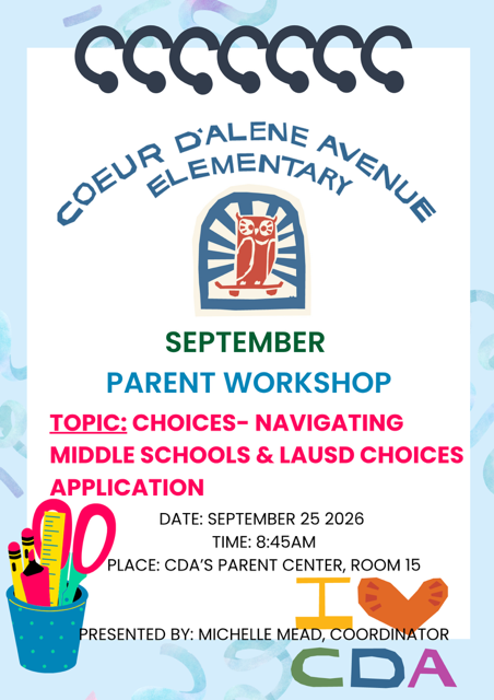Parent Workshop - Navigating Choices