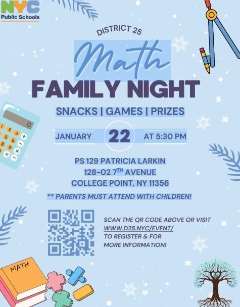 District 25 Math Family Night at P.S. 129Q