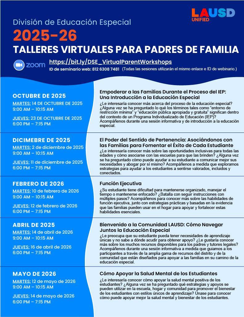 parent workshop