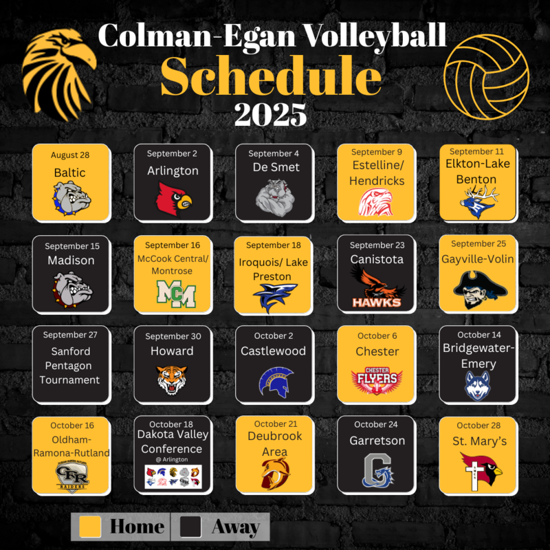 Hawks VB Schedule