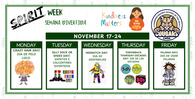 Spirit Week/Semana Divertida