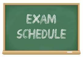 exam schedule