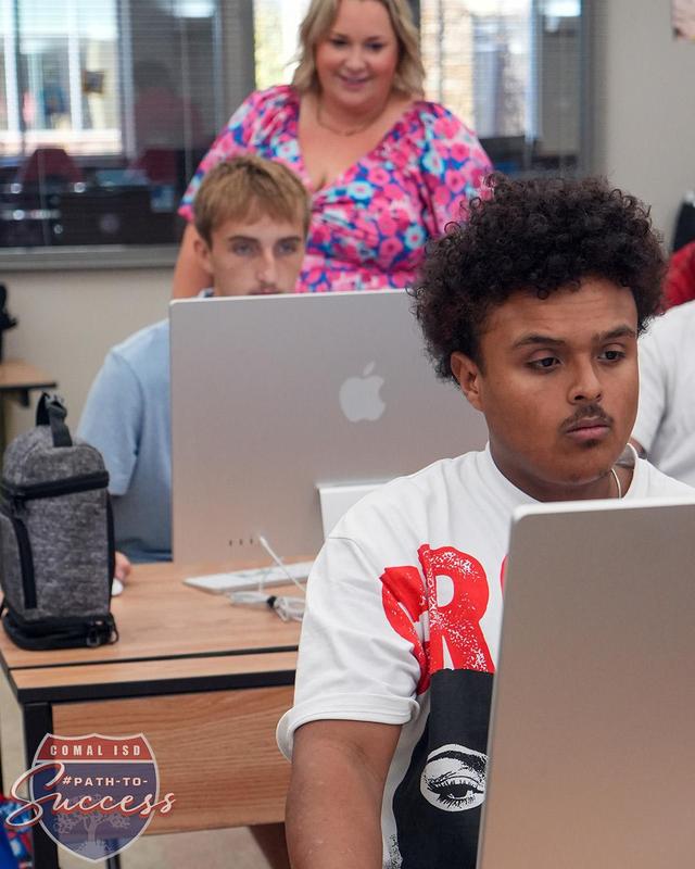 - Canyon High School students are seen filling out their TSTC applications.