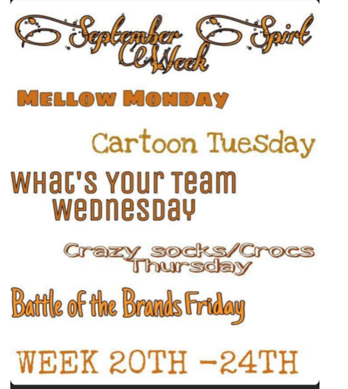 VOHS Spirit Week September 20-24th Featured Photo