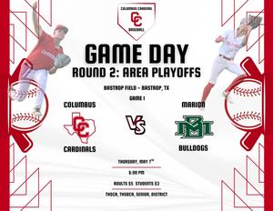 Cardinals play Marion Today at 6pm