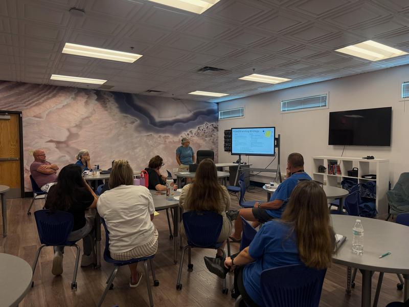 photo of teachers learning