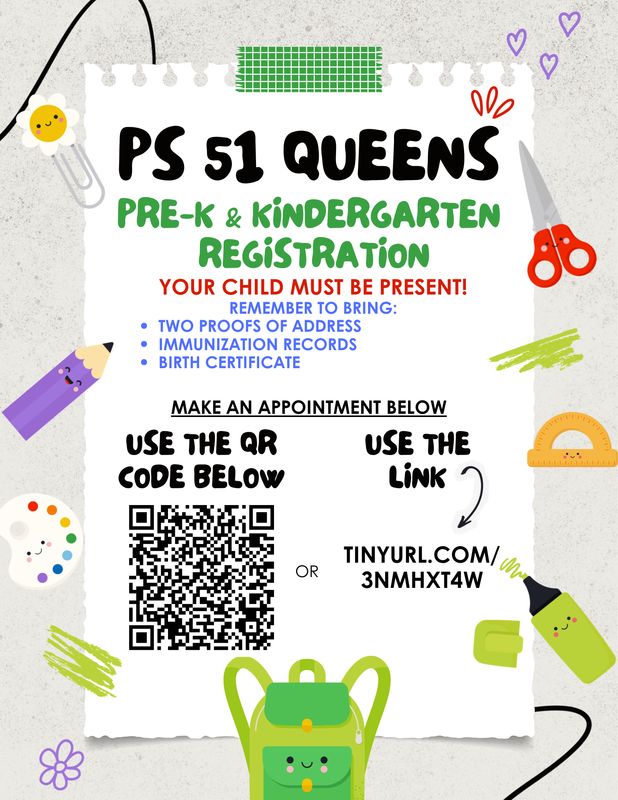 Flyer for Pre-K & Kindergarten Registration