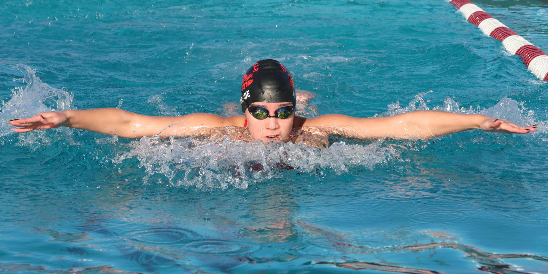 Giselle Andrade swimming