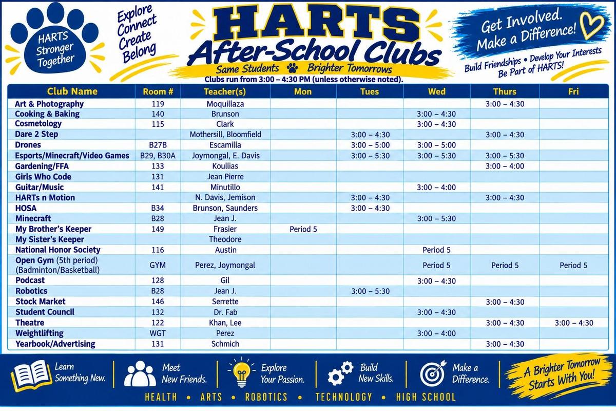 Clubs Schedule