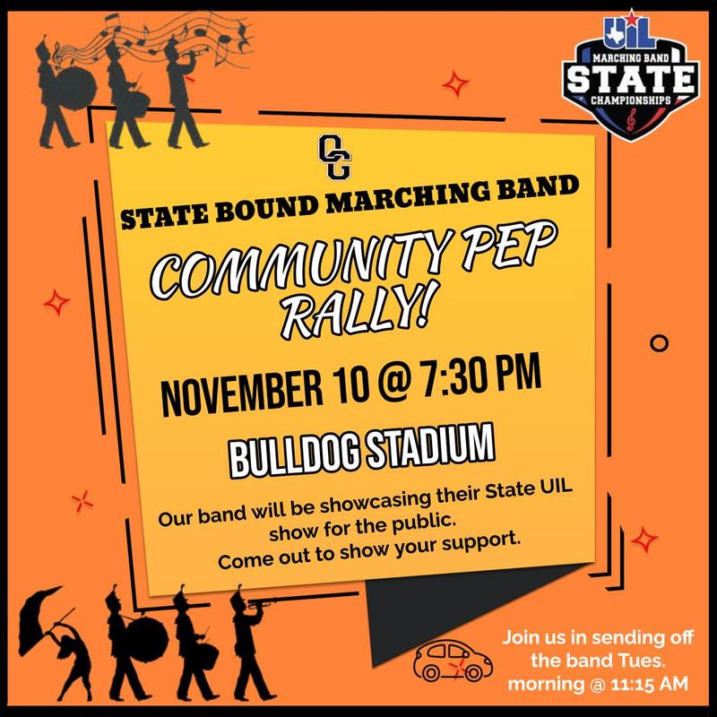 Marching Band Public Performance: Mon. Nov. 10 Featured Photo