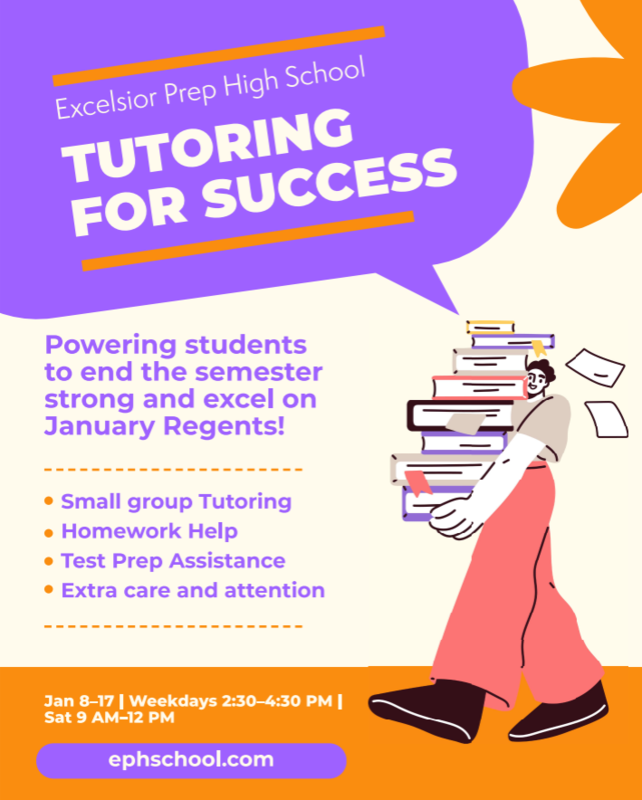 EPHS January 2026 Regents prep flyer