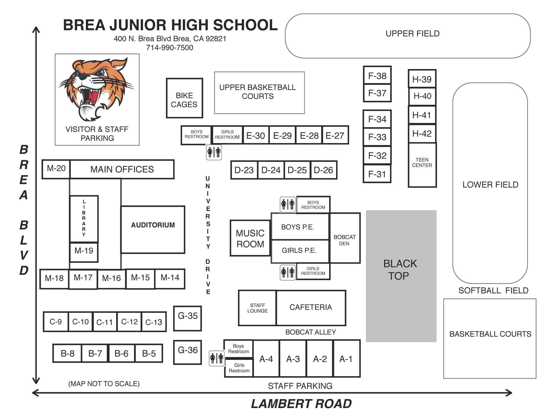 Bell Schedules/School Map – Our School – Brea Junior High School